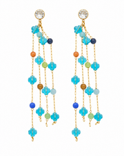 Pastel Beaded Tassel Earrings Series