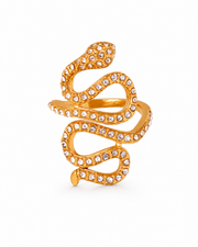 Serpentine Crystal Ring