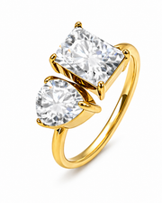 Mixed Cut Crystal Ring Series