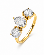 Mixed Cut Crystal Ring Series