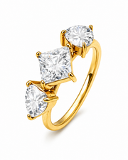 Mixed Cut Crystal Ring Series
