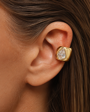 Teardrop Crystal Ear Cuff