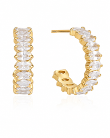 Lumière Crystal Hoops