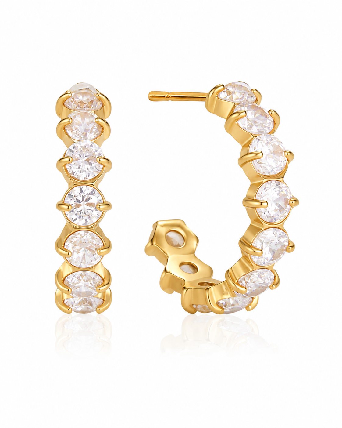 Lumière Crystal Hoops