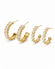 Lumière Crystal Hoops