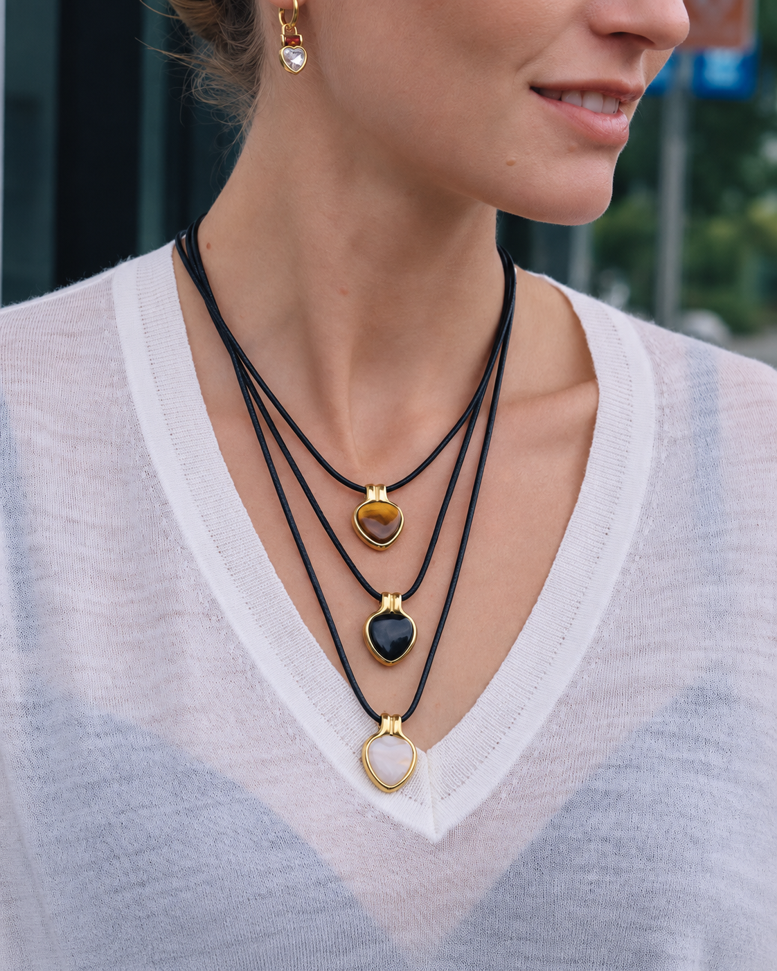 Solenne Stone Pendant Series