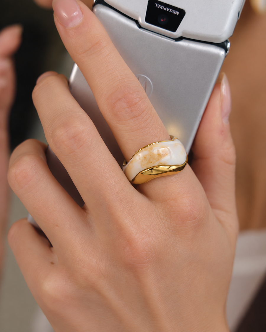 Aurelia Ivory Dome Ring