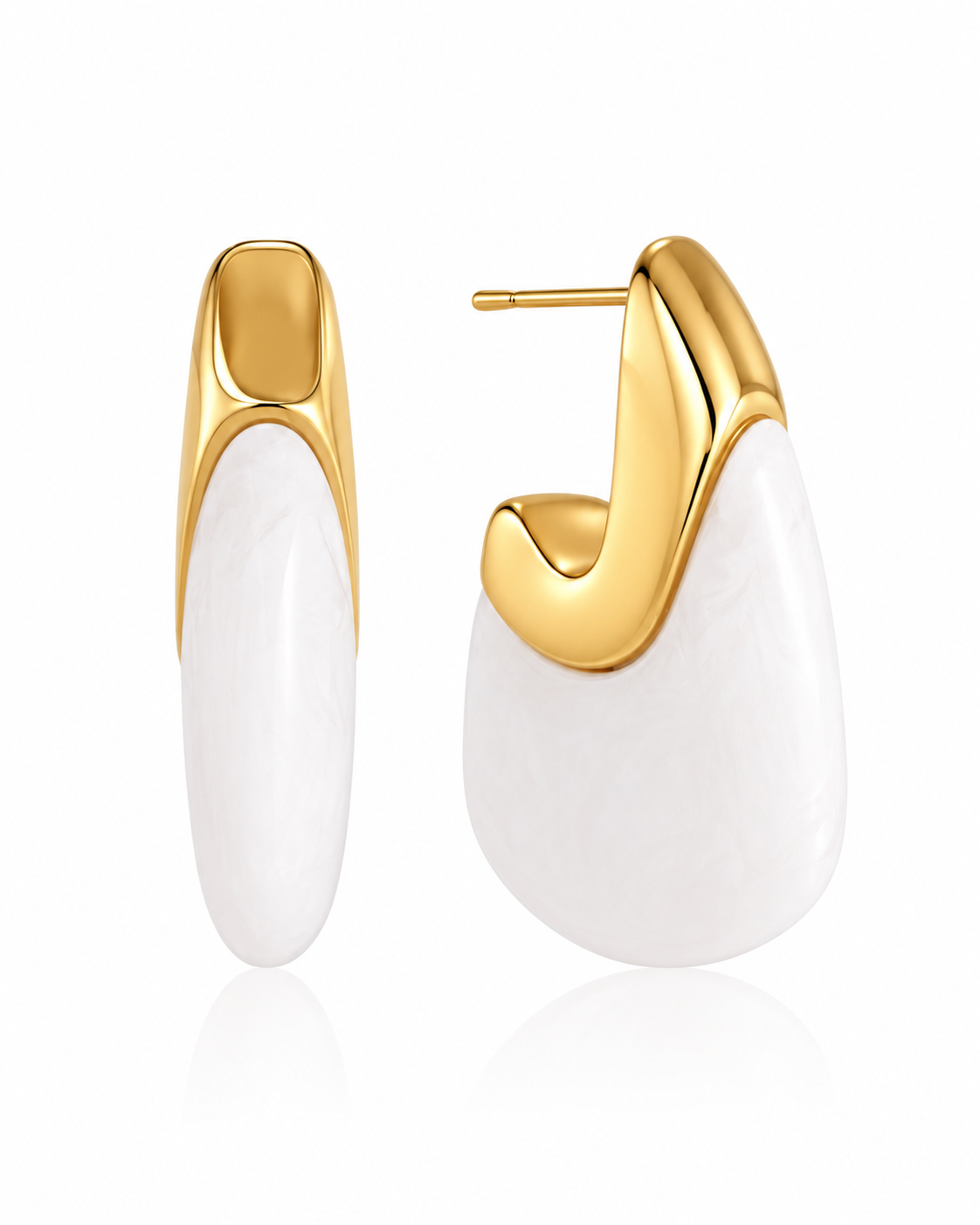 Solenne Marbled Drop Earring Series