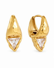 Vera Triangle Crystal Hoops