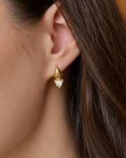 Vera Triangle Crystal Hoops