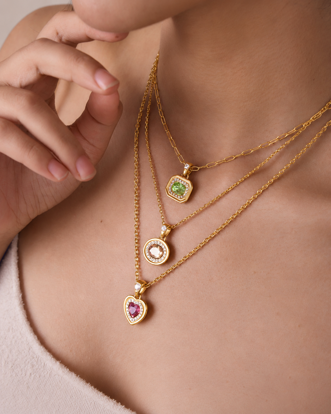Product view 8 of Aurelia Gold Necklace Series by Zodiglow