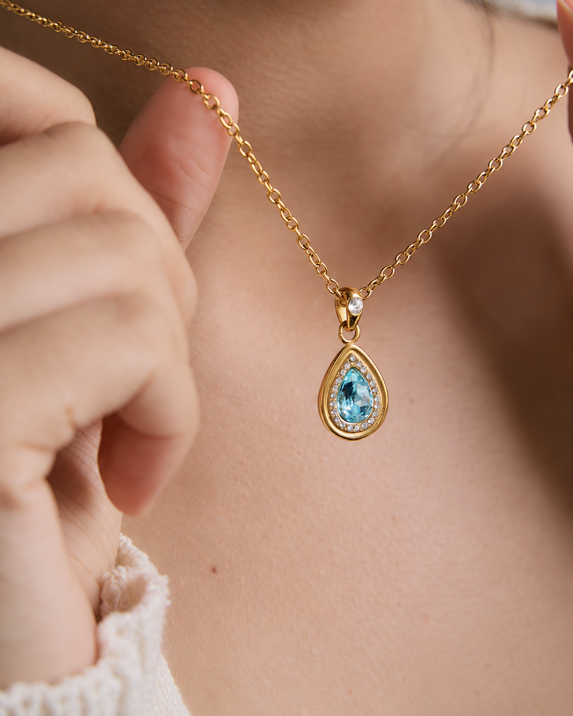 Product view 9 of Aurelia Gold Necklace Series by Zodiglow