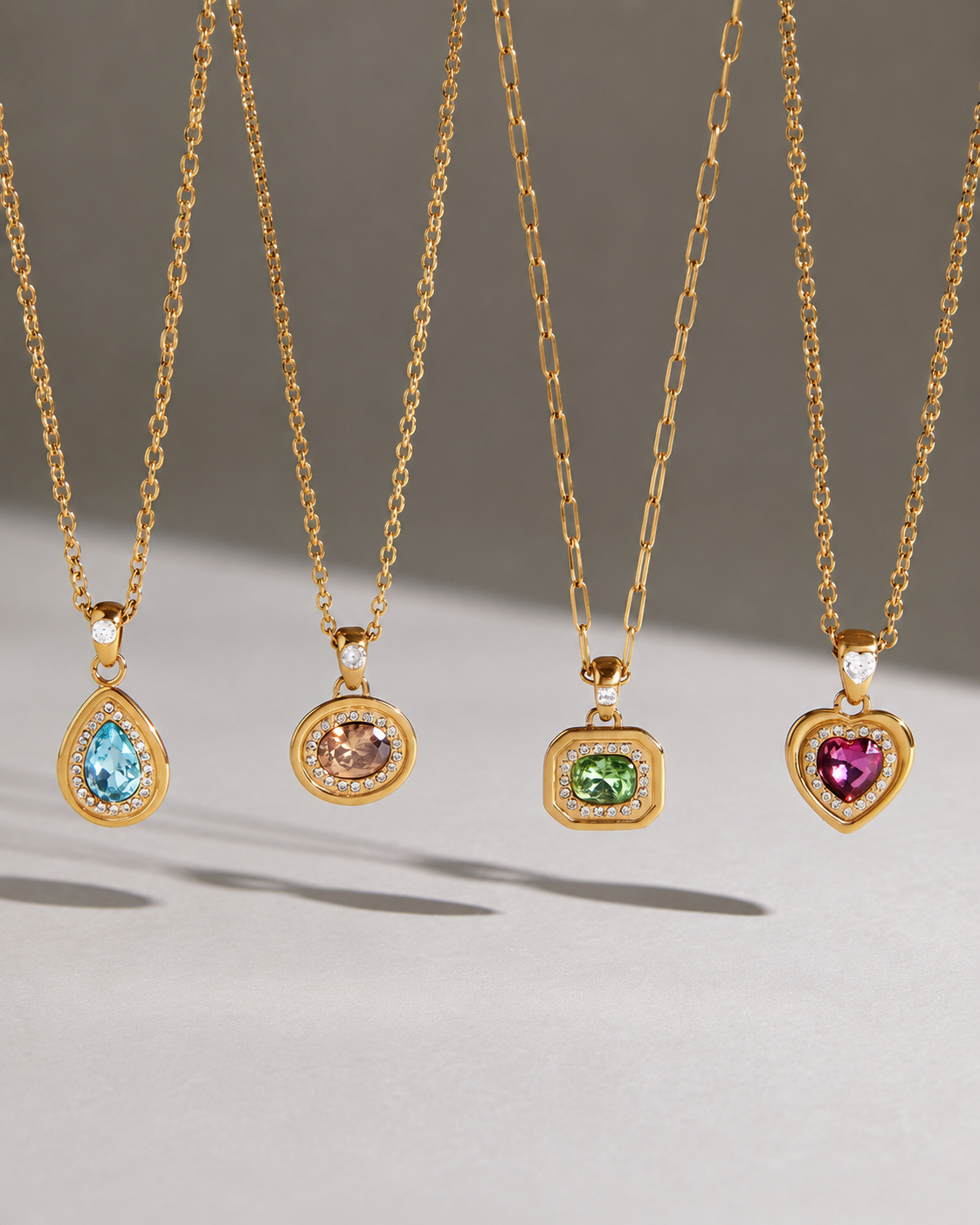Product view of Aurelia Gold Necklace Series by Zodiglow