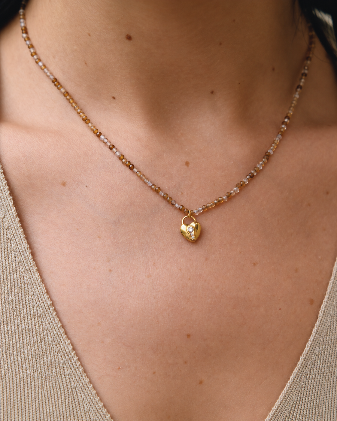 Solara Beaded Pendant Necklace Series
