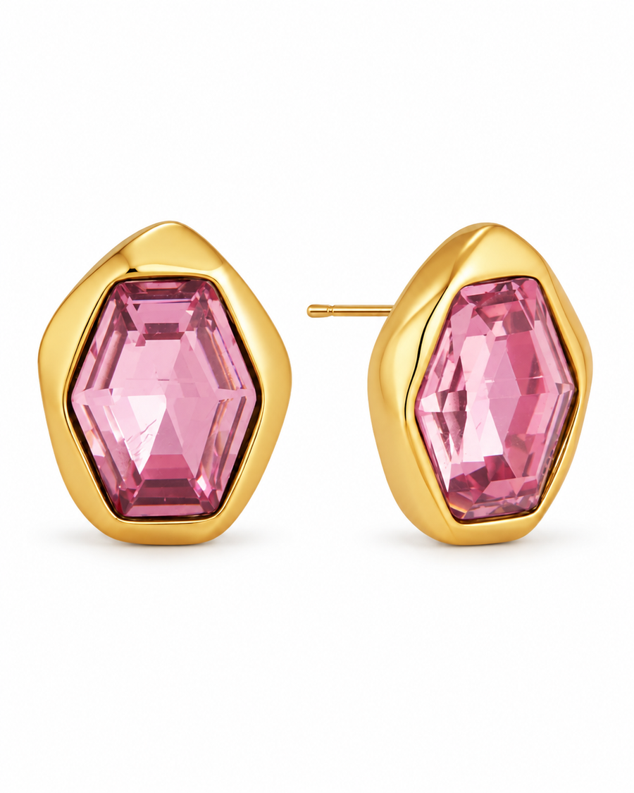 Lumi Geometric Crystal Earrings Series