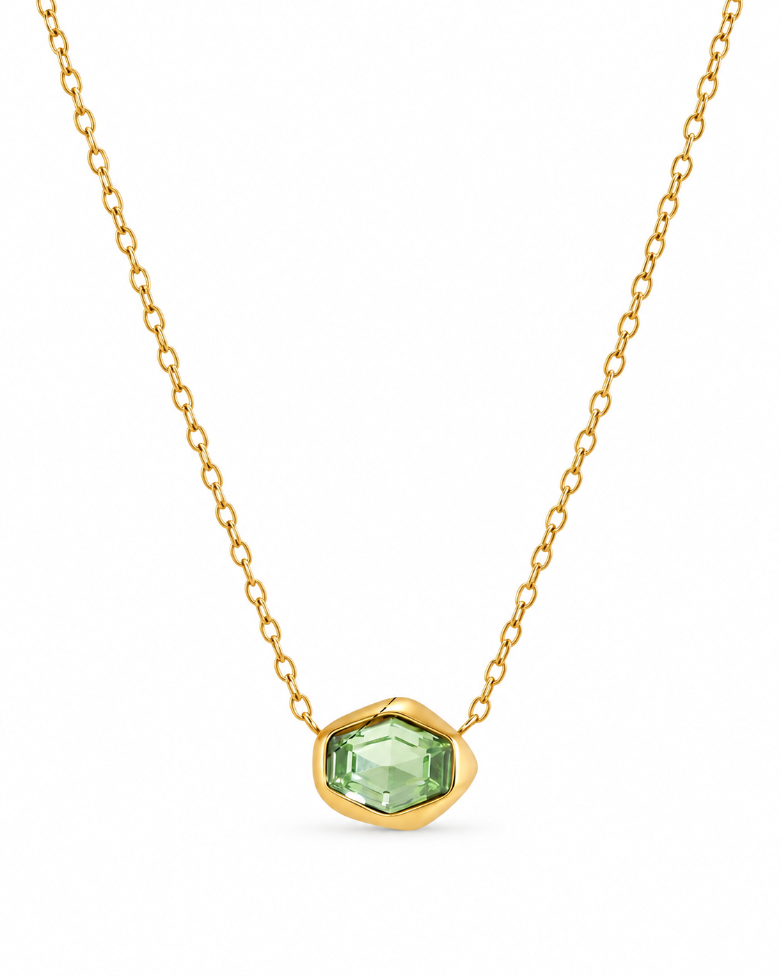 Elara Hex Crystal Necklace Series