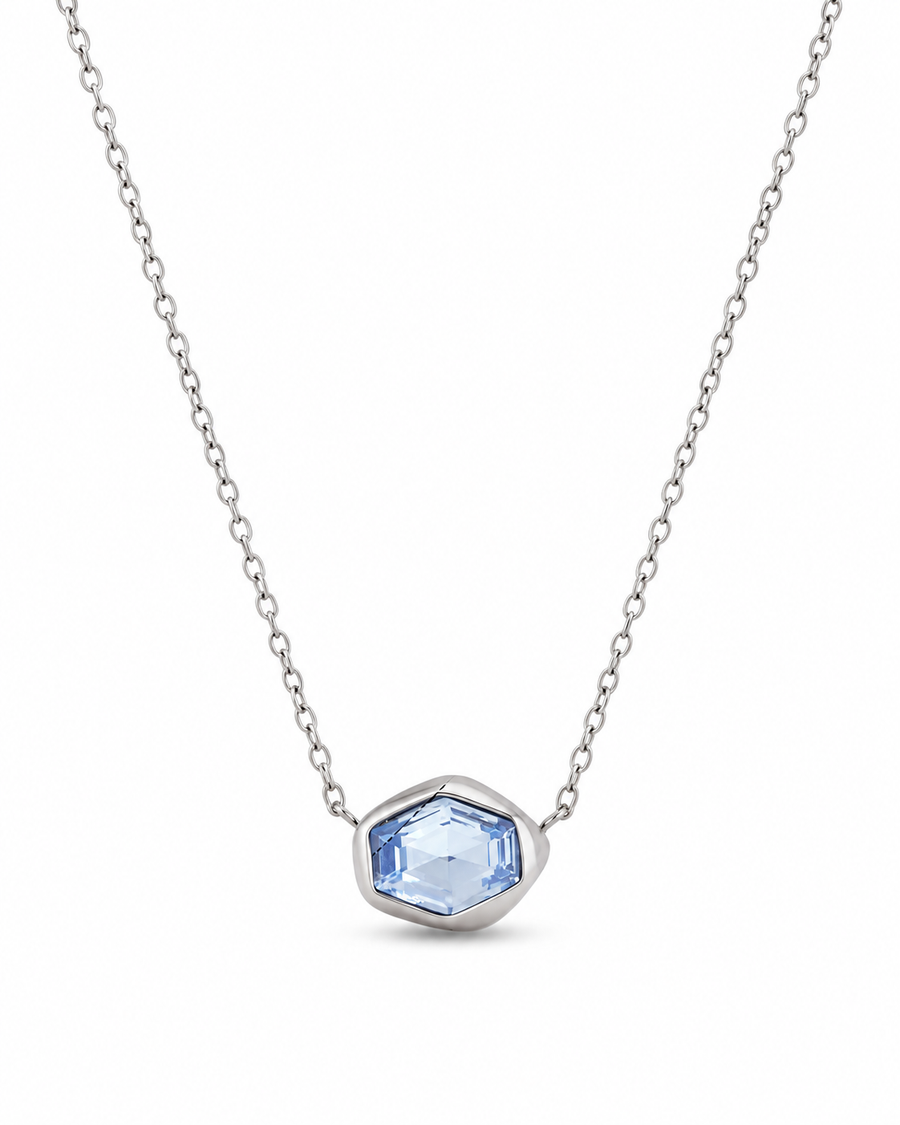 Elara Hex Crystal Necklace Series