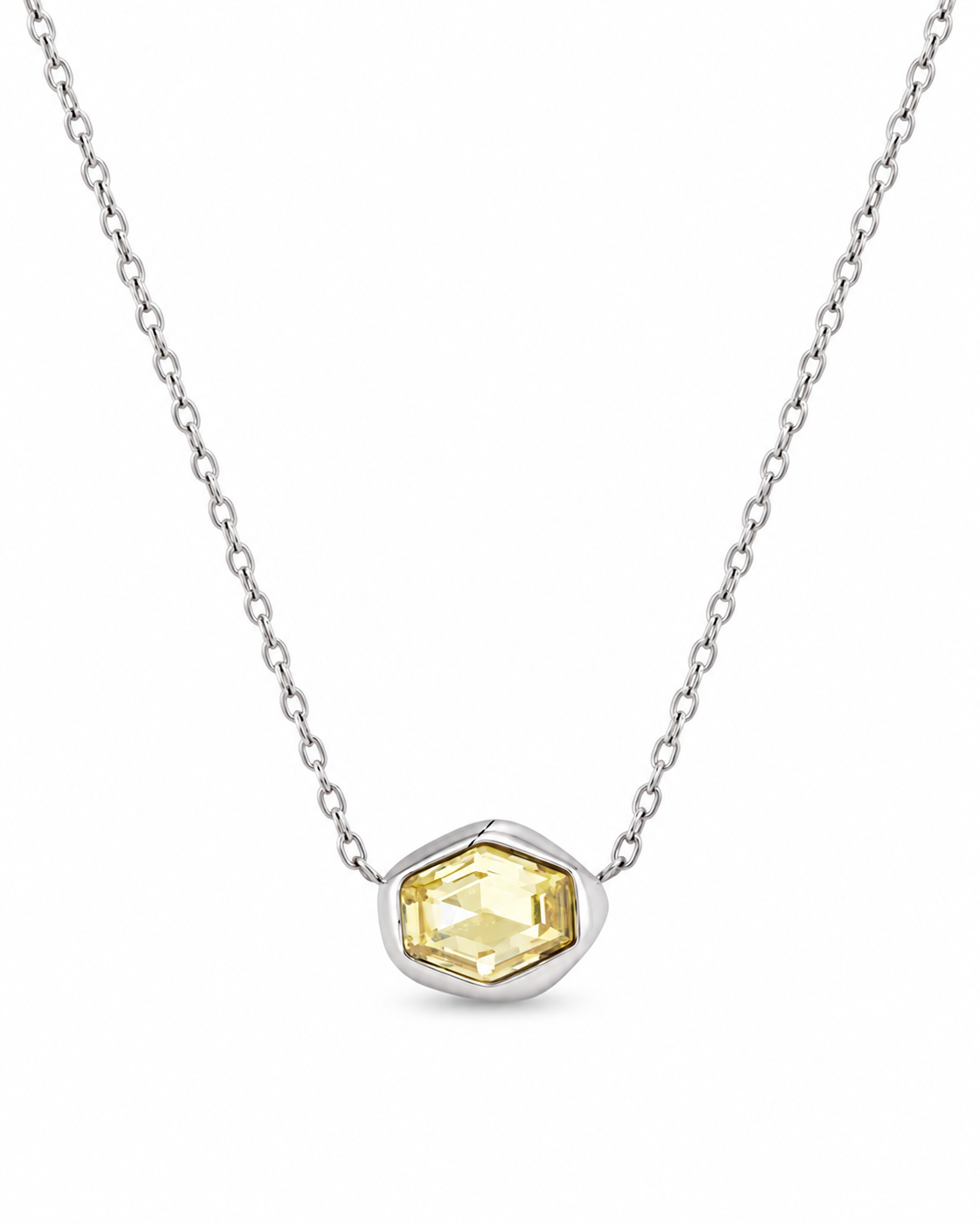 Elara Hex Crystal Necklace Series