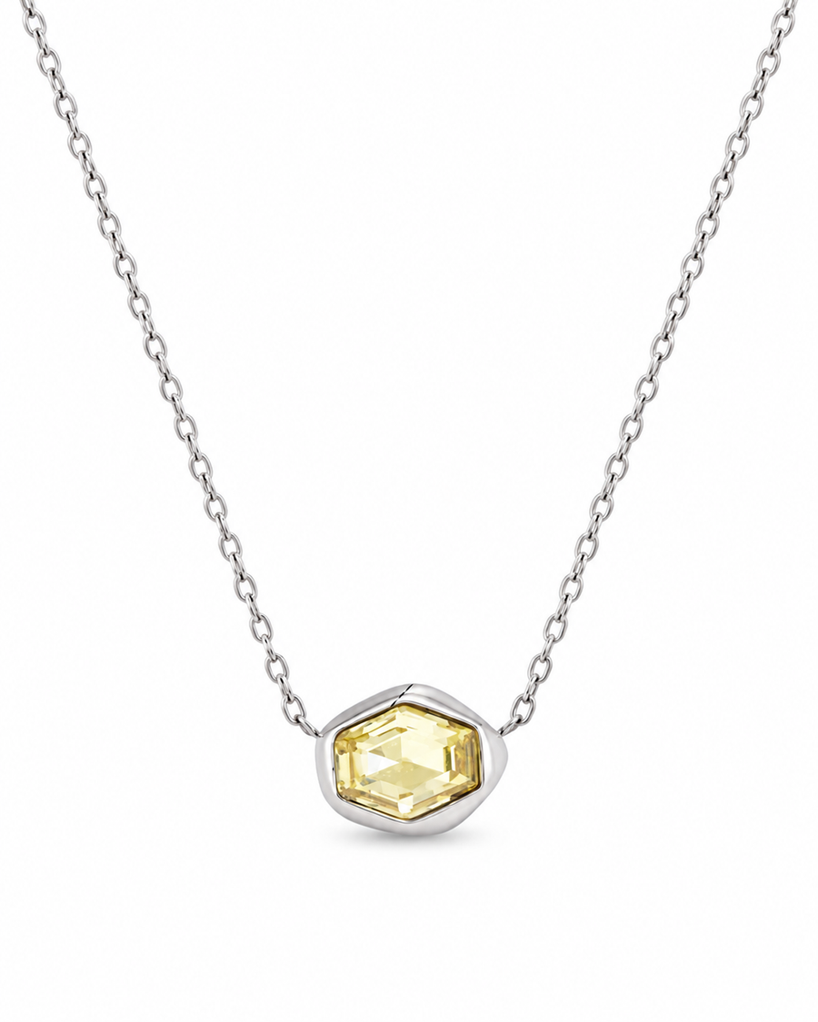 Elara Hex Crystal Necklace Series