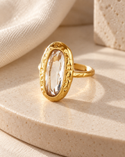 Product view 2 of Aurelia Crystal Signet Ring by Zodiglow