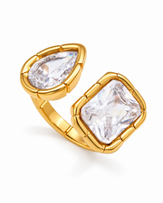 Product view 2 of Aurelia Duo Crystal Ring by Zodiglow