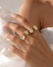 Product view 3 of Aurelia Duo Crystal Ring by Zodiglow
