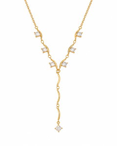 Liora Crystal Y Necklace