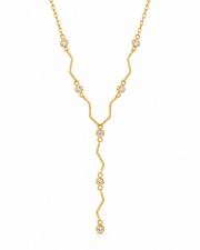 Liora Crystal Y Necklace