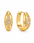 Celestia Crystal Starburst Hoops