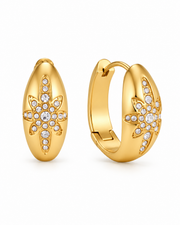Celestia Crystal Starburst Hoops