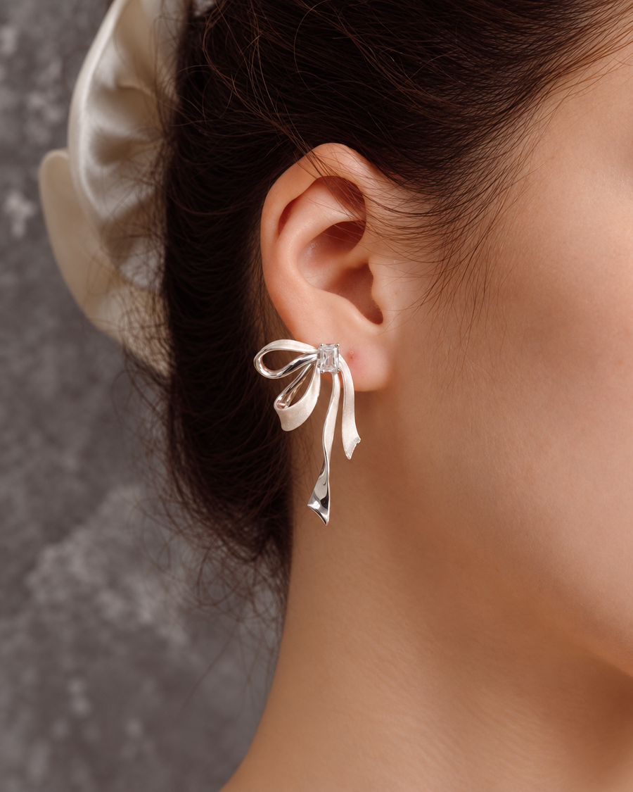 Celestine Ribbon Drop Earrings