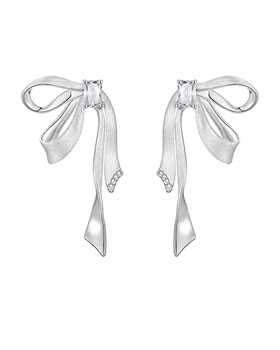 Celestine Ribbon Drop Earrings