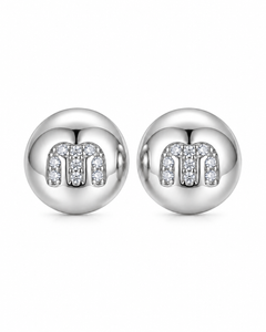 Mira Crystal Dome Stud Earrings