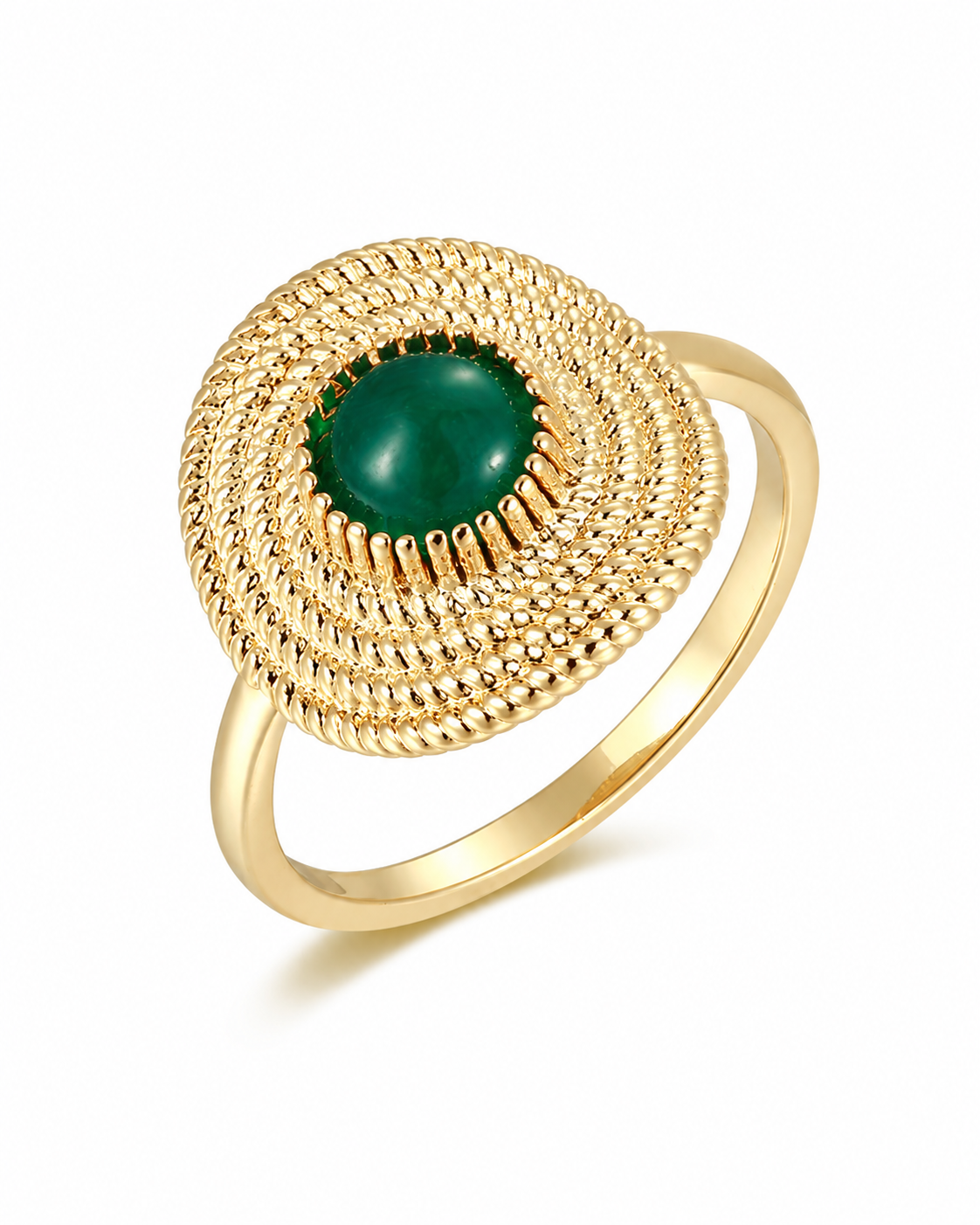 Riviera Green Stone Ring