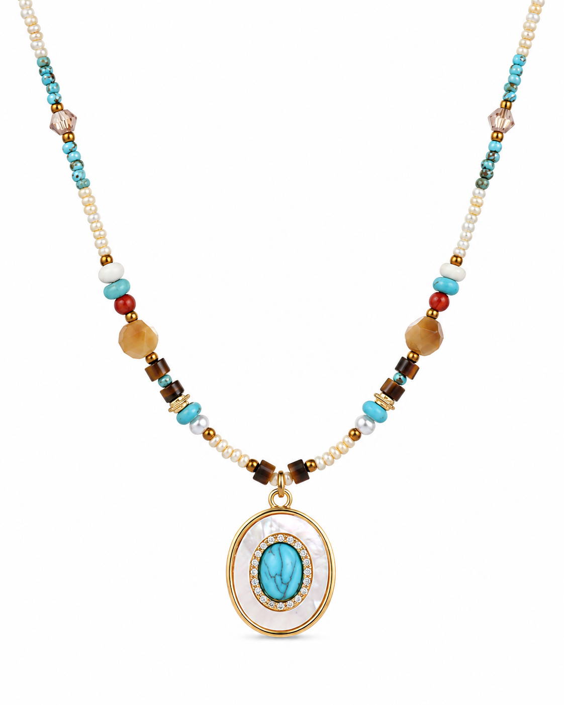 Solara Turquoise Pendant Necklace