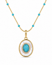 Solara Turquoise Pendant Necklace