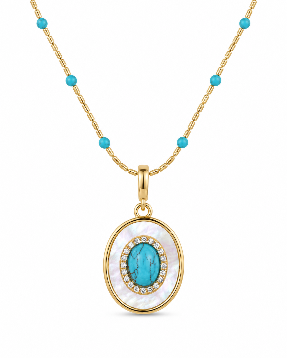Solara Turquoise Pendant Necklace