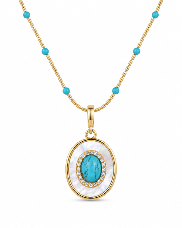 Solara Turquoise Pendant Necklace