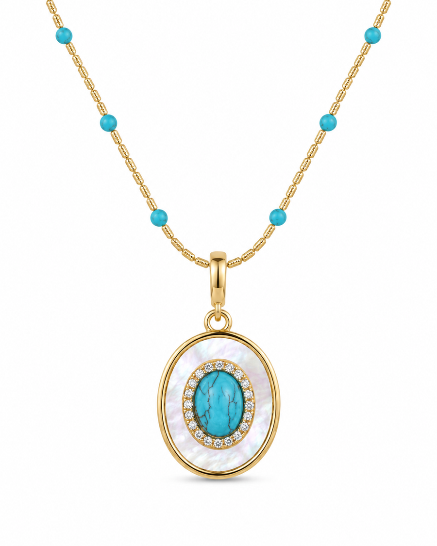 Solara Turquoise Pendant Necklace