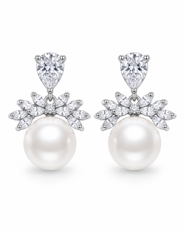 Elara Pearl Drop Earrings