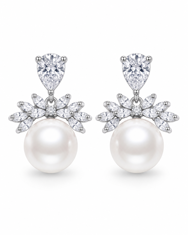 Elara Pearl Drop Earrings