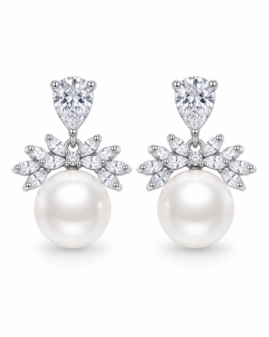 Elara Pearl Drop Earrings