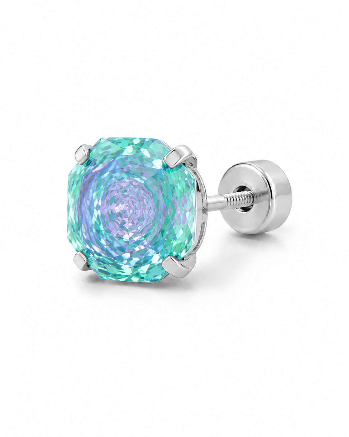 Aurora Rose-Cut Stud Earring