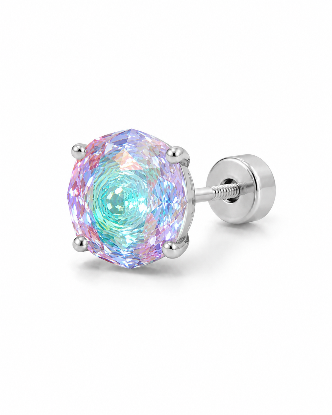 Aurora Rose-Cut Stud Earring