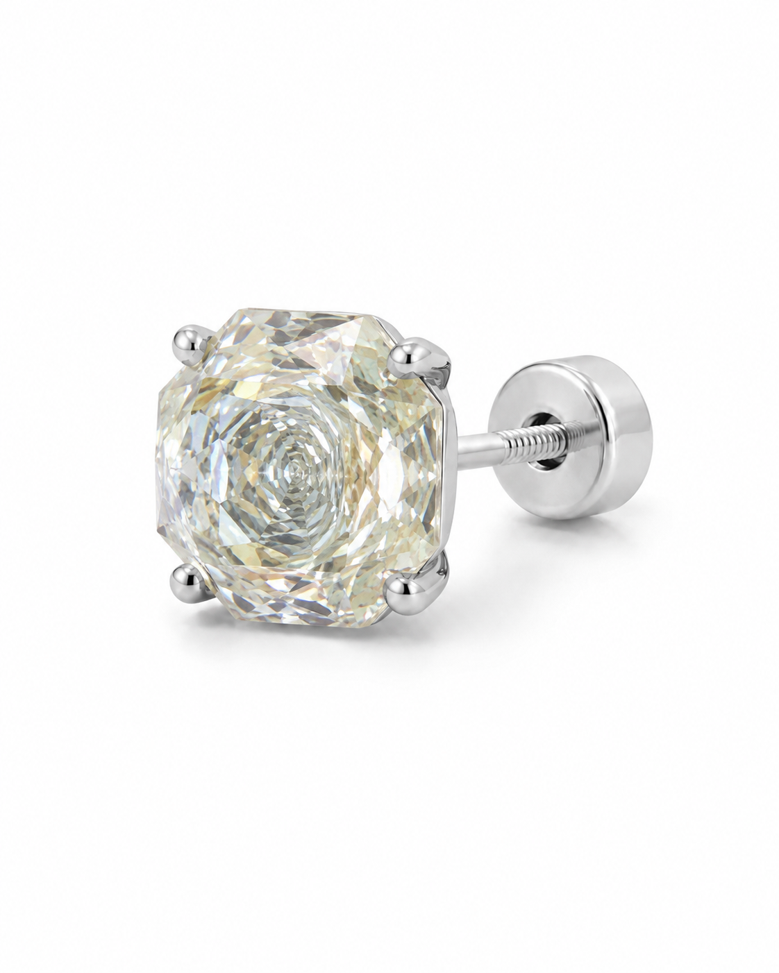 Aurora Rose-Cut Stud Earring