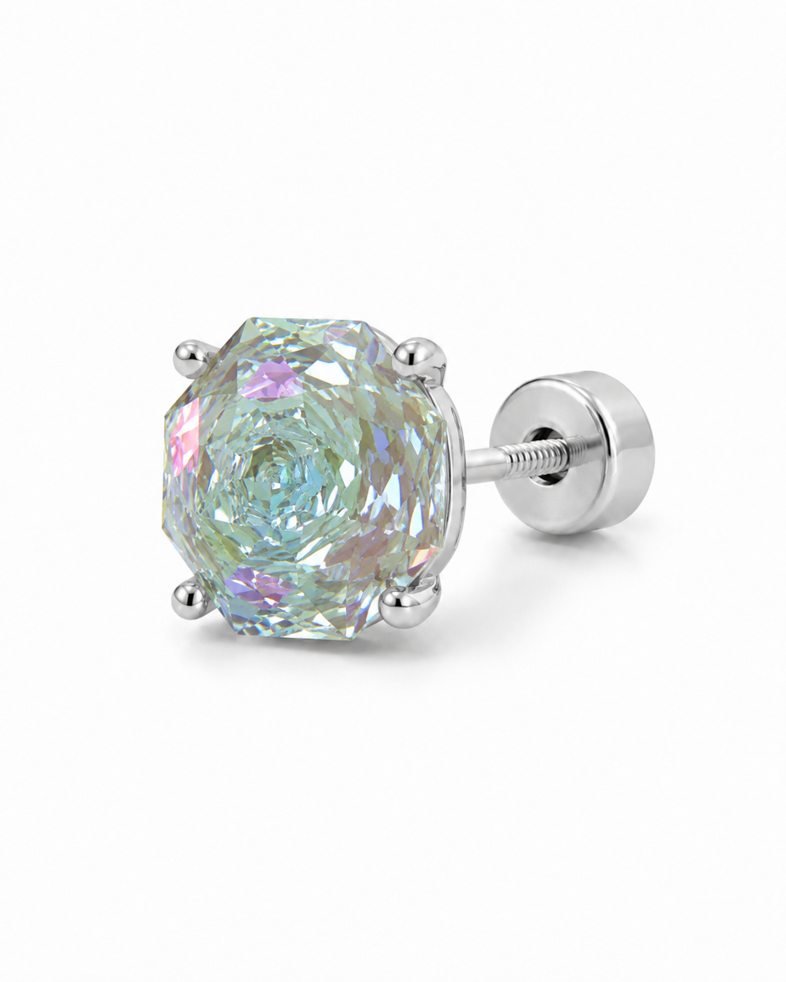 Aurora Rose-Cut Stud Earring