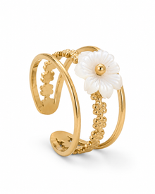 Bloom Pearl Open Ring Series