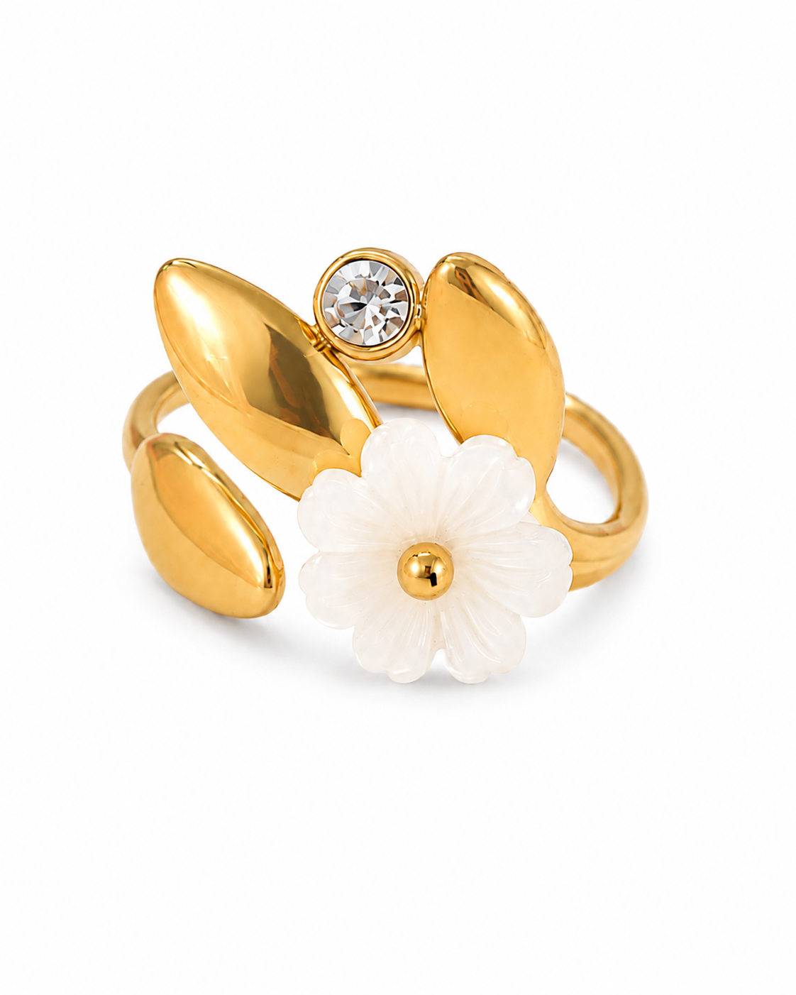 Bloom Pearl Open Ring Series