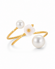 Bloom Pearl Open Ring Series