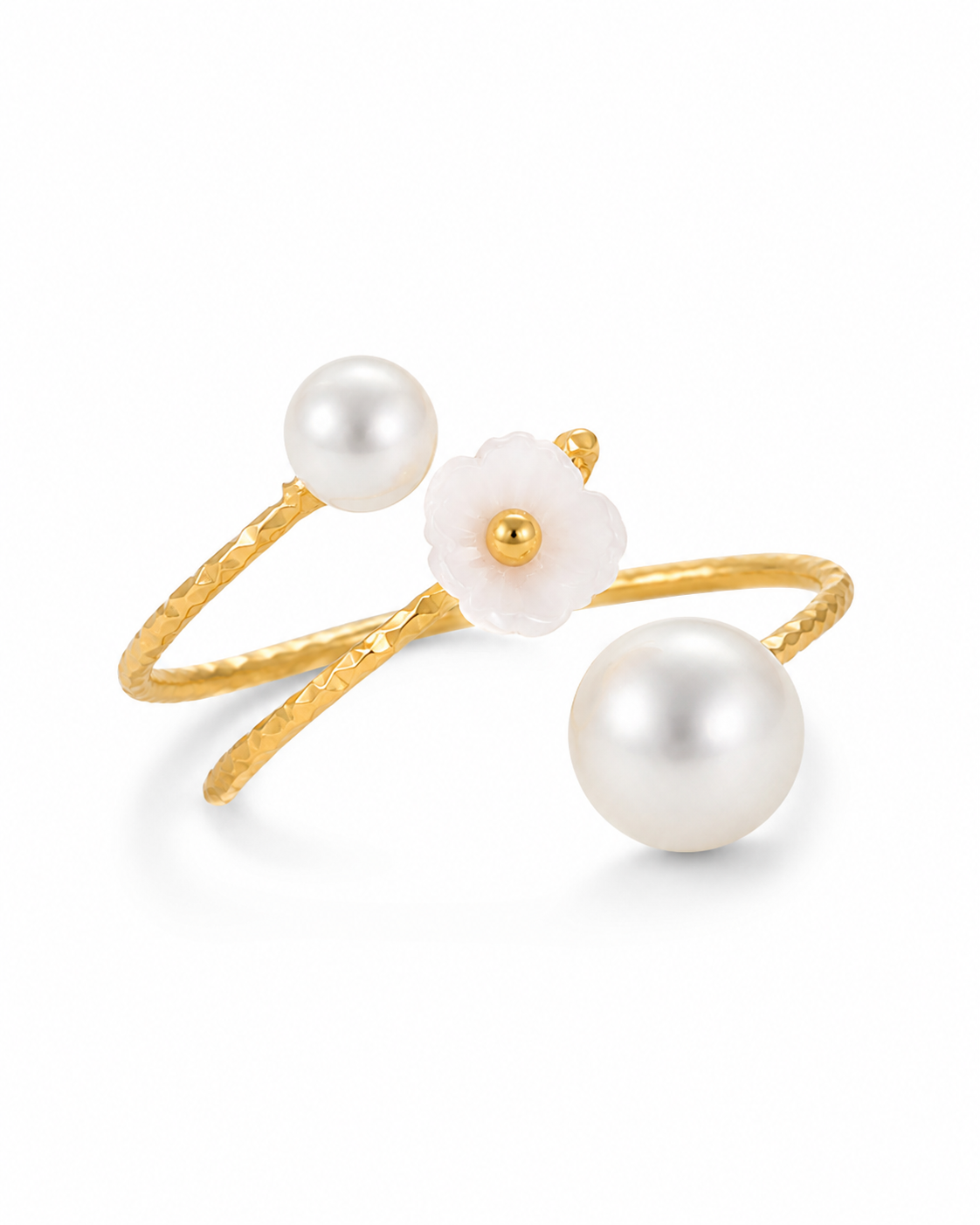 Bloom Pearl Open Ring Series